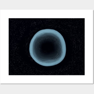 Blue Black Hole Posters and Art